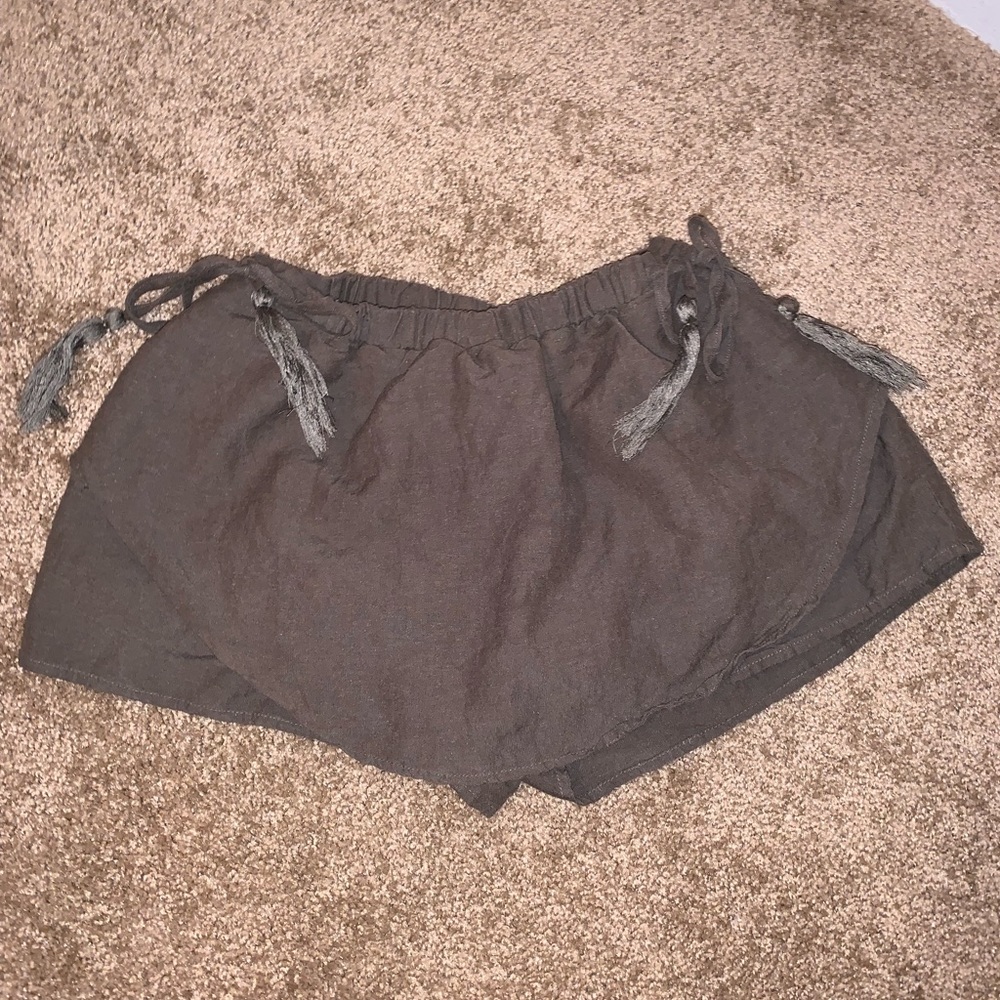 Green Skort with ties